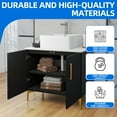 thumbnail image 4 of Uforic 30" Bathroom Vanity with Sink Top, Freestanding Bathroom Storage Cabinet with Door, Black, 4 of 10
