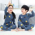 thumbnail image 3 of Conjunto de pijama de manga larga para niño y niña, ropa de dormir de algodón para niño, pijama de Navidad de dibujos animados de gato para niño de 4, 6, 8 y 9 años, Invierno, 3 of 4
