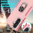 thumbnail image 3 of Rosebono Compatible With Samsung Galaxy A57 Case, Hybrid Case With Adjustable Integrated Ring Kickstand (Pink), 3 of 5