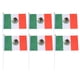 thumbnail image 1 of EeaseMX 50 banderas pequeñas de México para sujetar con un palo, banderas internacionales de países del mundo, banderines para decoración de fiestas., 1 of 7