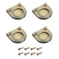 thumbnail image 1 of Uxcell 4 Paquete Tirador Empotrado, Anillo de Agarre Recesado Oculto de 1.38 Pulgadas, Bronce, 1 of 6