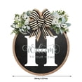thumbnail image 2 of Funny Welcome Sign Round Outdoor Indoor Spring Wreath Farmhouse Porch Decoration Home Wall Sign for Housewarming Summer Fall, 2 of 7