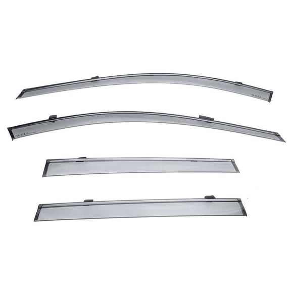 Wellvisors Side Window Visors Wind Deflectors Rain Guard With Black Trim for 2020 2021 2022 2023 2024 Cadillac XT6 3-847CA010