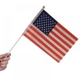 thumbnail image 5 of Kernelly 5 in x 8 in Polyester Small American Flags on Stick, UV Resistant (15 Pack), 5 of 6