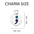 thumbnail image 2 of Semicolon Suicide Prevention Awareness Charm Retractable Bracelets, 2 of 2