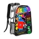 thumbnail image 1 of RAINBOW FRIENDS Mochila transparente temática, resistente y duradera, bolsa see-through para trabajo, deporte, universidad y viaje, 31 × 43 cm, 1 of 6