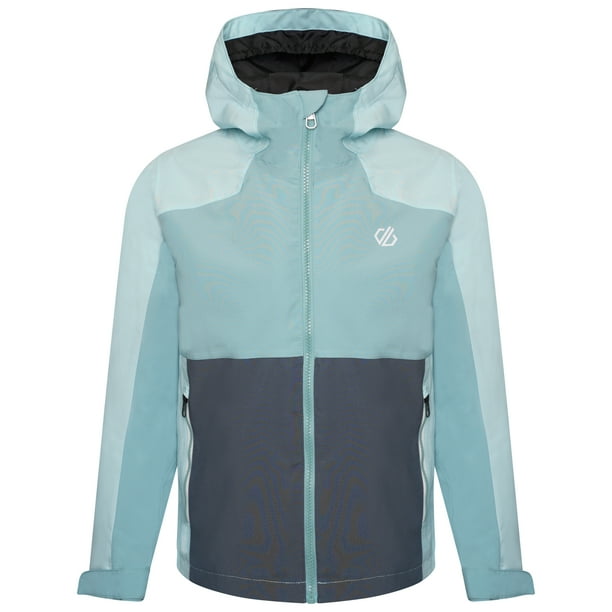 Dare 2B - Chaqueta Impermeable In The Lead III para Niños/Niñas (Verde Meadowbrook, Aqua Splash)