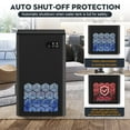 thumbnail image 6 of Dehumidifier, 95 OZ Water Tank, 950 sq.ft Dehumidifiers for Home Bedroom Basement Bathroom with Auto Shut Off, 7 Colors LED Light,Black, 6 of 15