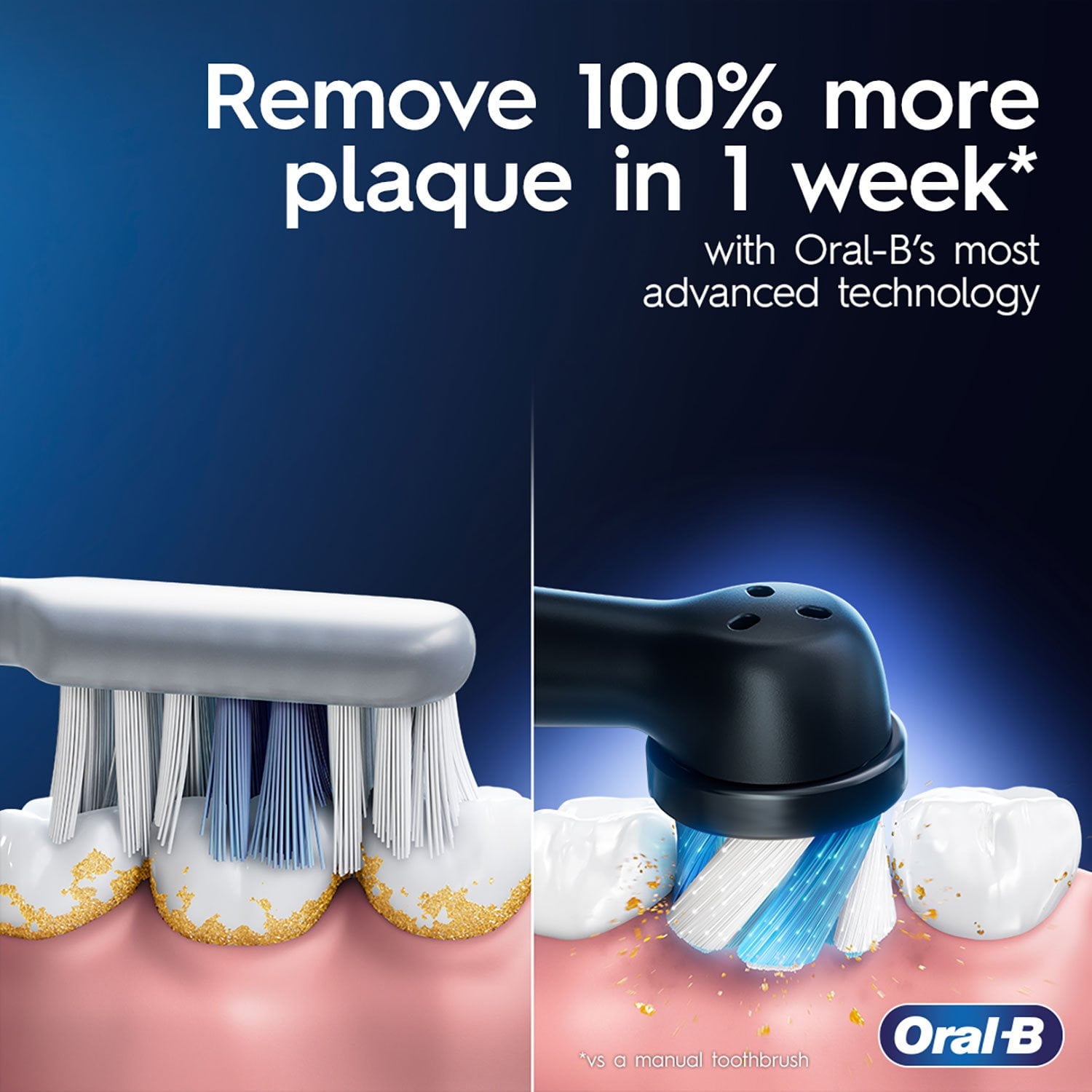 Oral-B iO Series 7 Professional Clean Electric Toothbrush, 2 Packs, Rose Quartz and Black Onyx