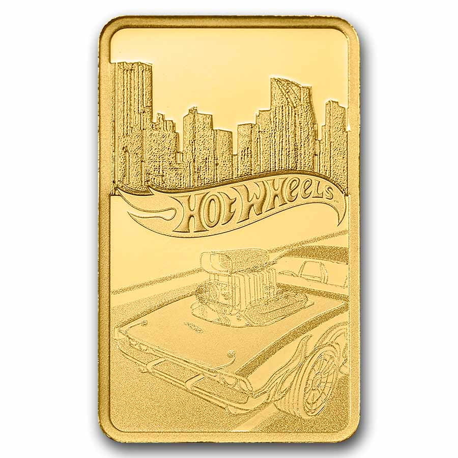 1 gram Gold Bar - PAMP Hot Wheels™ Race to Win (In Assay)