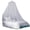 White, variant on OIUR Bed Canopy with Fluorescent Stars Breathable Mosquito Net Kid Room Round Top Children Crib Bed Tent Household Supplies