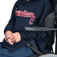 thumbnail image 5 of Men's G-III Sports by Carl Banks Navy Cleveland Guardians Adaptive Lockup Fleece Hoodie, 5 of 7