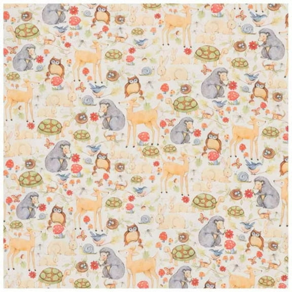 Woodland Cotton Calico Fabric