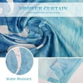 thumbnail image 5 of Touchbetter Get Naked Shower Curtain Gradual Tie Dye Blue Ombre Funny Art Font Theme Shower Curtain Set with 12 Hooks for Bathroom Decor Accessories Bathtub Curtain, 72"x72", 5 of 6