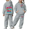 thumbnail image 4 of Boys Sweatsuit Size 16-18 Casual Fashion Hoodie and Jogger Cute Printed Pullover Tracksuit for Kids and Daily Wear, 4 of 7