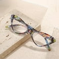 thumbnail image 4 of 5 Pairs of Colorful Classic Cat Eye Reading Glasses for Women, Blue Light Blocking Retro Readers, Ladies Plastic Spring Hinge Presbyopia Glasses Frame, 4 of 4