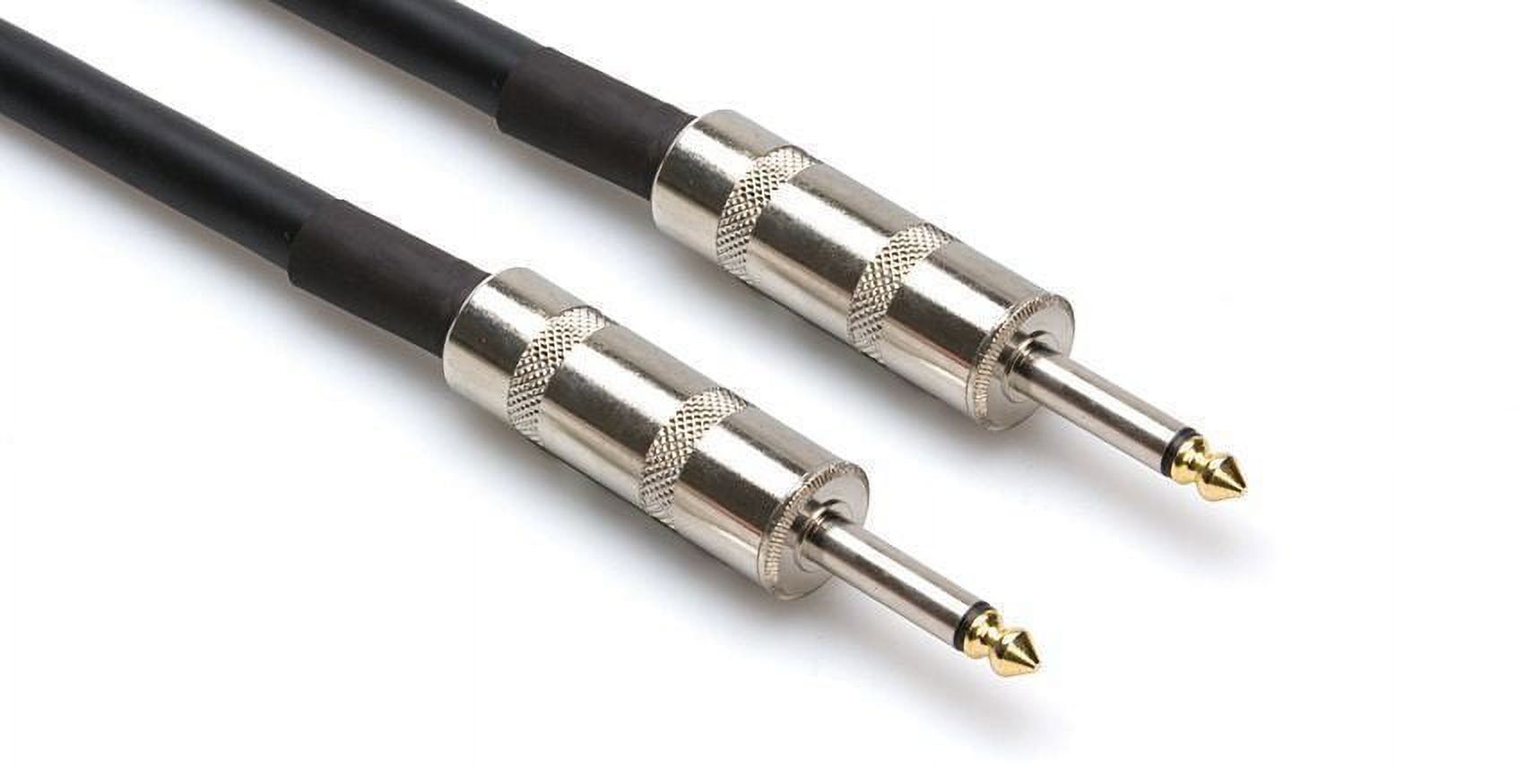 (2) Hosa SKJ-420 14 Gauge AWG 20' Foot 1/4" TS To 1/4" TS Speaker Cables Pair - image 2 of 2