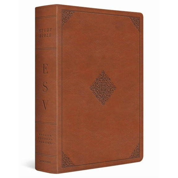ESV Study Bible (Trutone, English Saddle, Ornament Design), (Hardcover)