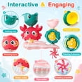 thumbnail image 2 of FVLOENG Baby Bath Toy,Water Slide Toys for Kids Toddlers 1-3 Age-Bathing Tub Toy 1 2 3 Year Old Girl Boy,Preschool Born Baby Bathing Tub Infant Toys,Durable Interactive Multicolor Infant Toy, 2 of 8