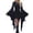 Black-02, variant on Womens Gothic Batwing Sleeve Mini Dress Bodycon Witch Vampire Dress Long Flared Sleeve Halloween Cosplay Dresses Black Gothic Party Outfit