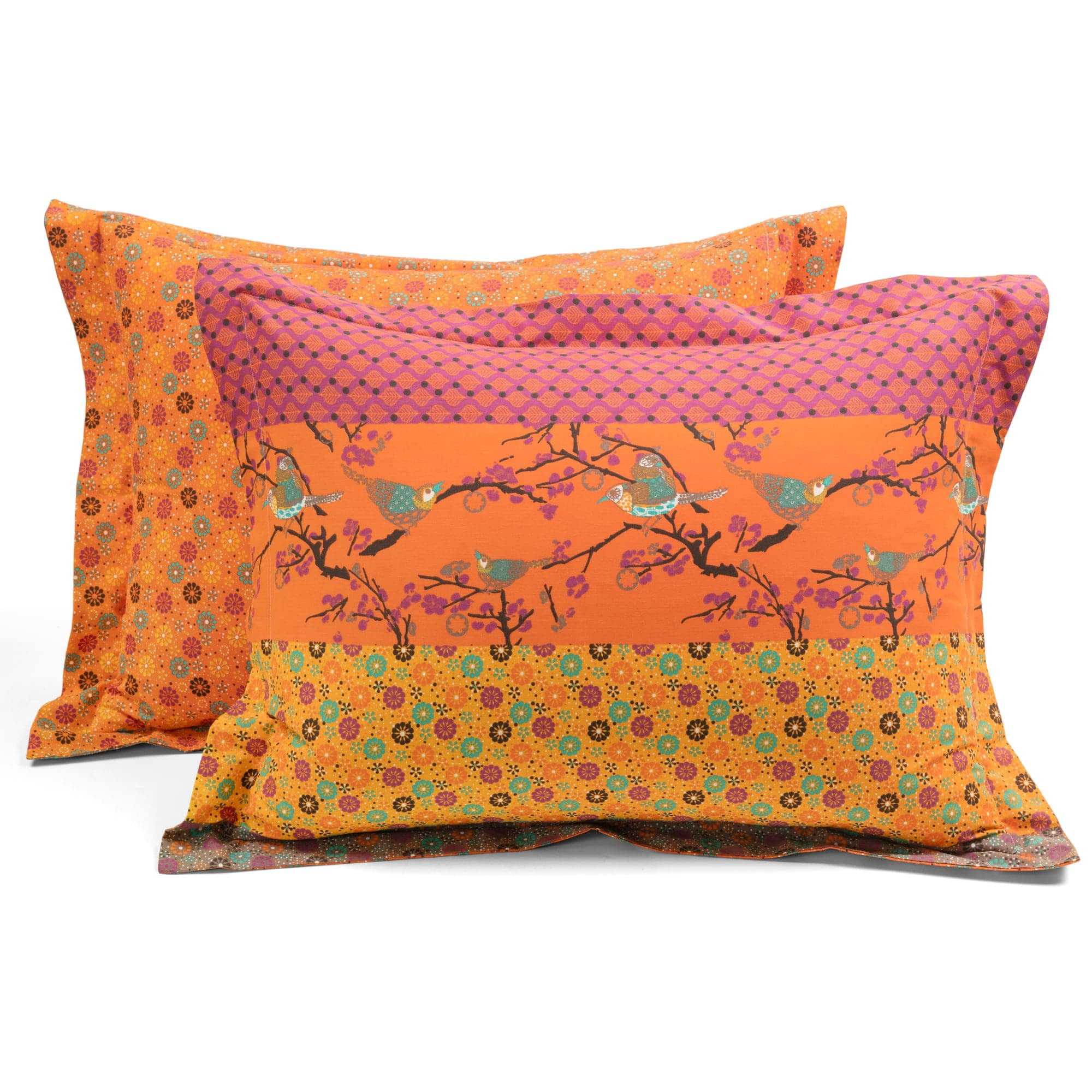 Lush Decor Royal Empire Duvet Cover - Tangerine - Full/Queen