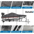 thumbnail image 2 of Trailerable Boat Cover 14'-16' with Motor Cover600D Polyester Waterproof UV Resistant Cover for V-Hull Tri-Hull Fishing Boat Runabout, 2 of 9