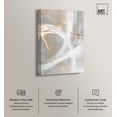 thumbnail image 2 of Silvered Spirals II Canvas Elegant Gold Abstract by Art Remedy, Gallery Wrapped, 36" x 54", 2 of 7