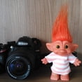 thumbnail image 4 of Lucky Troll Dolls,Vintage Troll Dolls Chromatic Adorable for Collections, School Project, Arts and Crafts, Party Favors - 7.5 Tall Orange(Include The Length of Hair), 4 of 5