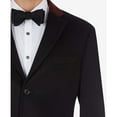thumbnail image 3 of Tallia Mens Wool Blend Contrast Velvet Top Collar Coat Medium Black - NWT $495, 3 of 7