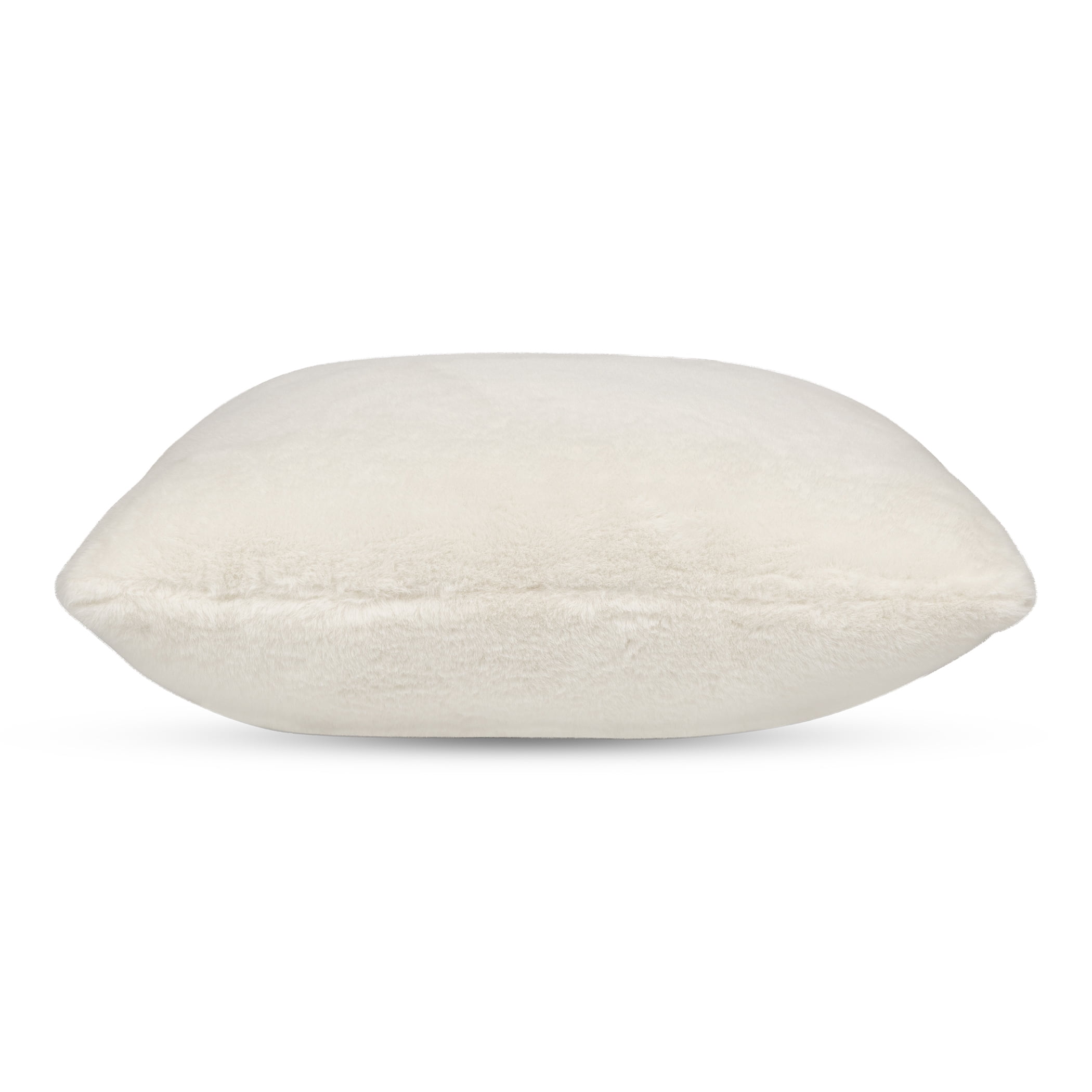 (2 pack) Mainstays Faux Rabbit Fur Throw Pillow 18"x18" Square