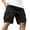 Black, variant on Trendy Oversized Cargo Street Shorts, Mens Straight Leg Big Side Pocket Loose Bottoms for Daily Shopping