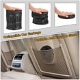 thumbnail image 4 of Uxcell 2 Packs Car Trash Can 0.9 Gallon Foldable Leak-Proof Oxford Cloth Garbage Organizer Portable Hanging Waterproof Truck Trash Bins for Van Automotive Vehicle Front Seat, Black, 4 of 6