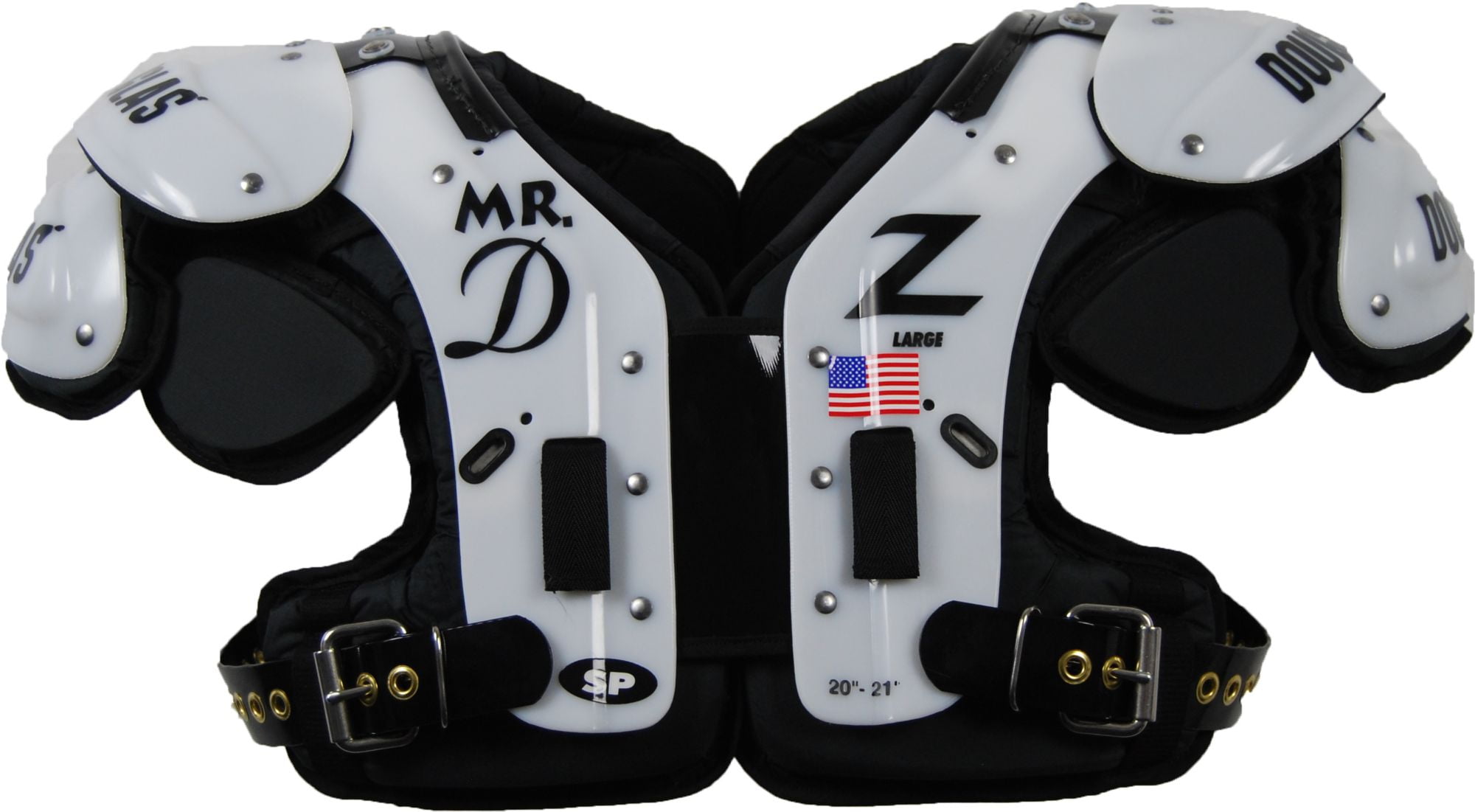 Douglas Adult SP ''Mr. DZ'' OL/DL Football Shoulder Pads
