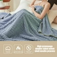 thumbnail image 5 of PONPRNGY Lightweight Waffle Weave Blanket Queen Size, Breathable & Ultra Soft, 59"x 78" Soft & Cozy Thin Blanket, Perfect for Summer & Hot Sleepers, Bed, Home Decor, 5 of 6