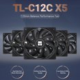 thumbnail image 2 of Ventilador de aire para CPU Thermalright TL-C12C X5, 120 mm, enfriador de carcasa, 2 of 6