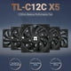 thumbnail image 2 of Ventilador de aire para CPU Thermalright TL-C12C X5, 120 mm, enfriador de carcasa, 2 of 6