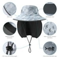 thumbnail image 6 of Men’s UPF 50+ Sun Hat with Face Cover & Neck Flap FH09, 6 of 7