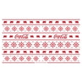 thumbnail image 2 of Coca Cola Christmas Logo Sweater Print Stainless Steel Water Bottle White 17 oz., 2 of 3