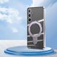 thumbnail image 1 of for S24 Ultra Magnetic Case Compatible with Magsafe, Invisible Stand Clear Full Body Protective Cover Slim Transparent Shockproof Case, 1 of 5