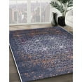 thumbnail image 3 of Ahgly Company Machine Washable Indoor Rectangle Industrial Modern Dark Slate Blue Area Rugs, 7' x 10', 3 of 7