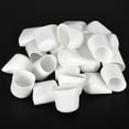 thumbnail image 4 of 30pcs Rubber End Caps 28mm ID Vinyl Round Tube Bolt Cap Cover Screw Thread Protectors White, 4 of 5