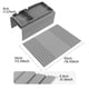 thumbnail image 3 of Bandeja de reposabrazos del sofá Mesa de silicona | Portabebidas, estantería para vasos, caja de almacenamiento para snacks, antideslizante y antiderrame, adaptada a la mayoría de los sofás, de, 3 of 6