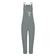thumbnail image 3 of TAIAOJING Jumpsuits For Women Casual Summer Fashion Solid Color Dandelion Print Zippered Pocket Jumpsuit Romper Overalls, 3 of 3