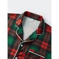thumbnail image 4 of Christmas Family Pajamas Matching Set Plaid Pattern Holiday Sleepwear Set with Dog Shirt, 4 of 10