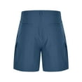 thumbnail image 6 of Timoontee Summer Cargo Shorts for Men Modern Fit Elastic Waist Casual Work Shorts Lightweight Quick Dry Shorts with Multi Pockets Blue M, 6 of 7