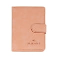 thumbnail image 2 of Funda para pasaporte, tarjetero de piel sintética, organizador de tarjetas de crédito rosa, 2 of 9