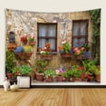 thumbnail image 2 of Tapestry, pared de piedra antigua, con estampado floral, 200 x 150 cm, microtela, 2 of 2