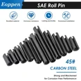 thumbnail image 3 of 230Pcs SAE Roll Pin Assortment Set Slotted Spring Pins Split Expansion Steel, 3 of 5