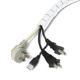 thumbnail image 3 of New 1\.5/2M Cable Wire Organizer Spiral Tube Cable Winder Cord Flexible Management Wire Storage Pipe White 10mm*2m+clip 10mm, 3 of 9