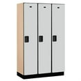 thumbnail image 2 of 15" Wide Single Tier Designer Wood Locker - 3 Wide - 6 Feet High - 18 Inches Deep - Gray, 2 of 4